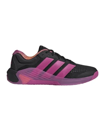 Pantofi Dropset 4 low-cut pentru fitness, Negru/Roz