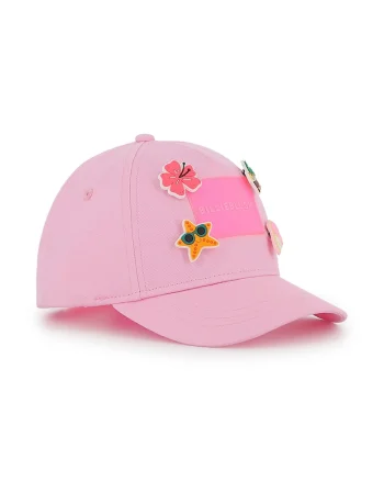Sapca cu aplicatii decorative, Fucsia