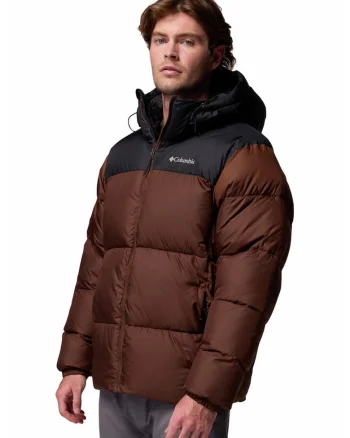 Geaca bufanta cu aspect matlasat Puffect II, Maro inchis/Negru