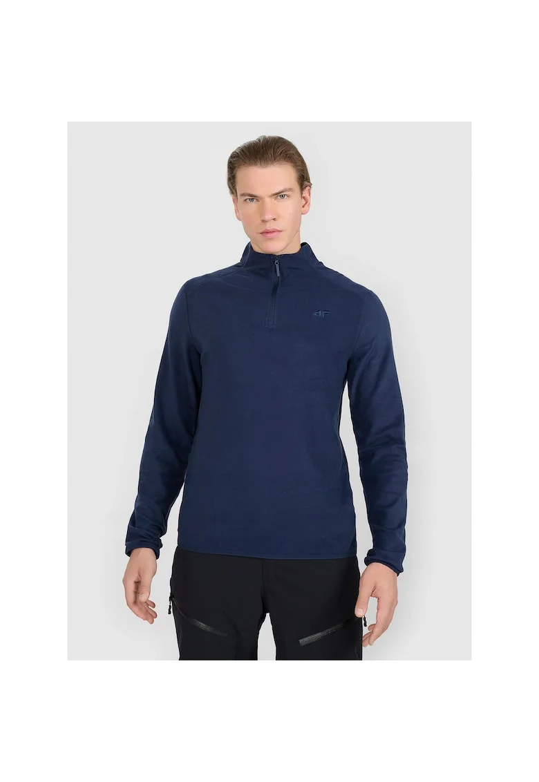 Bluza sport barbati  poliester, tehnologie 4FWarm, bleumarin, Bleumarin