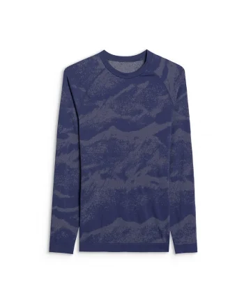 Bluza sport barbati,  termica, poliester, tehnologie 4FSkin, albastru, Albastru