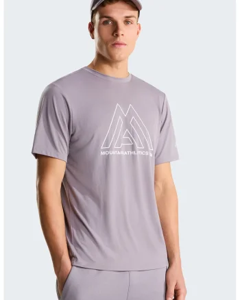 Tricou cu decolteu la baza gatului pentru antrenament Mountain Athletics, Alb/Liliac prafuit