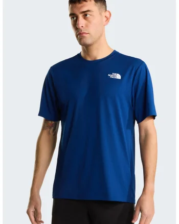 Tricou cu imprimeu logo pe partea din spate pentru fitness 24/7, Albastru indigo