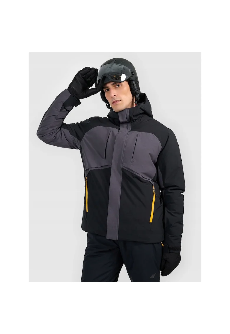 Geaca de schi barbati,  poliester, negru/gri