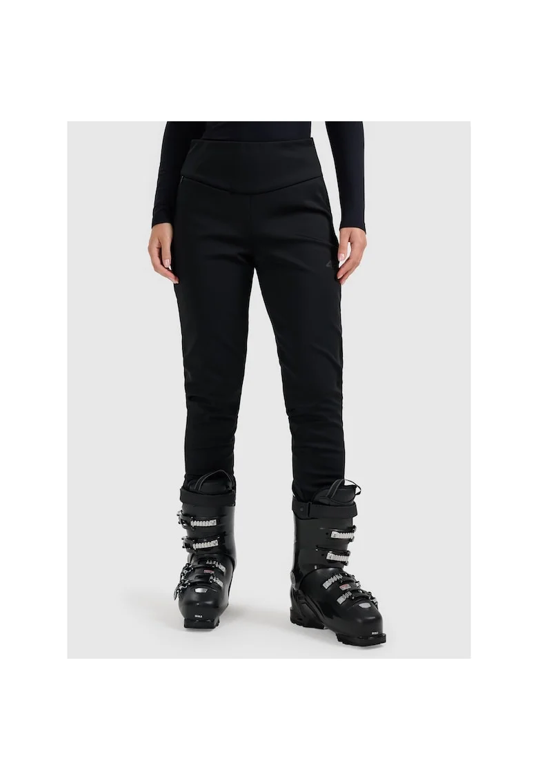 Pantaloni sport dama  negru, din poliester