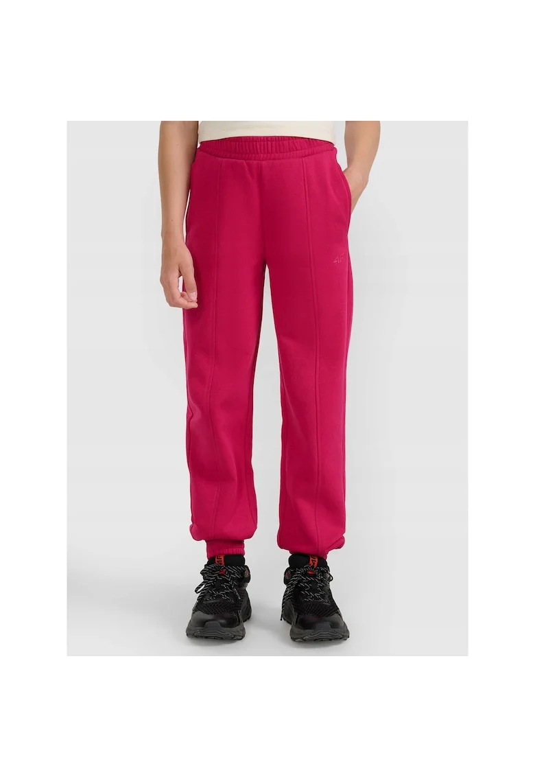 Pantaloni de sport fete,  bumbac/poliester, roz