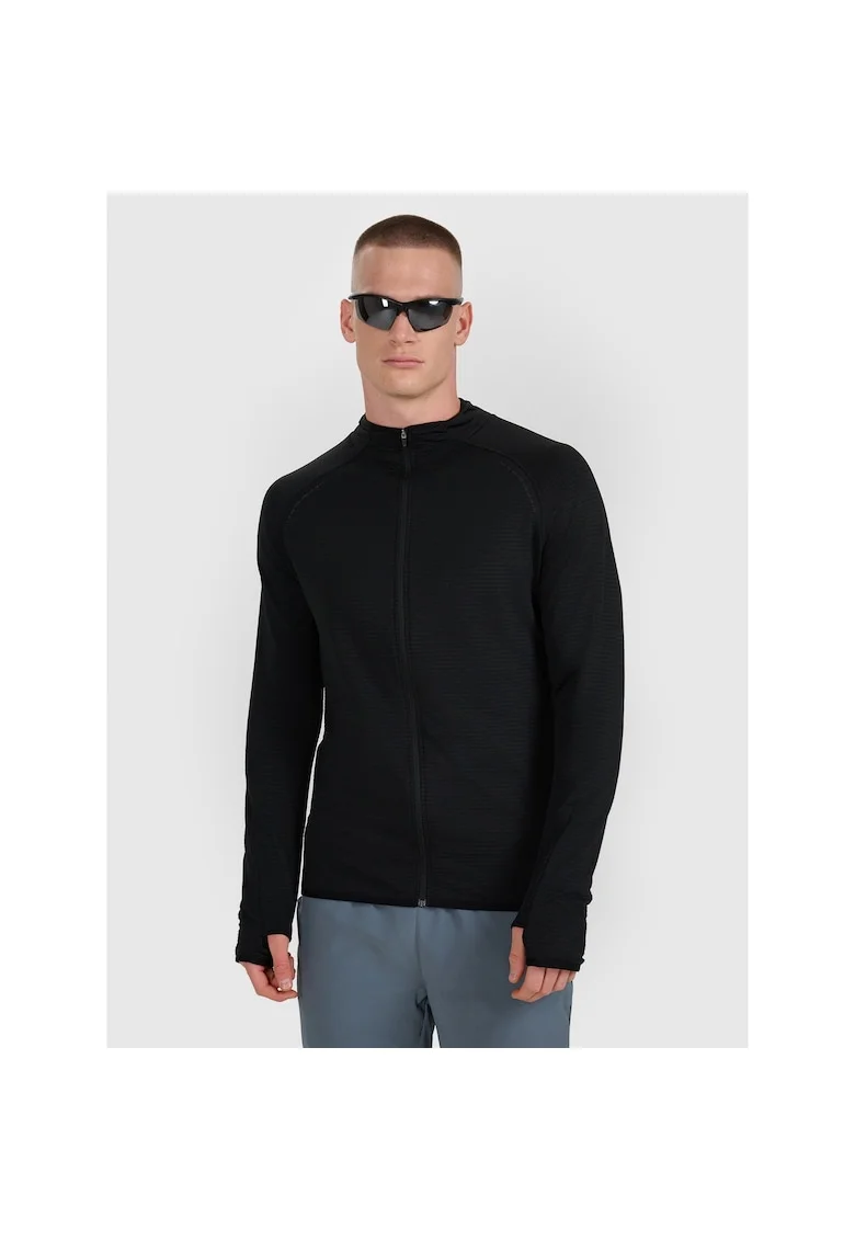Bluza sport barbati  negru, uscare rapida, poliester