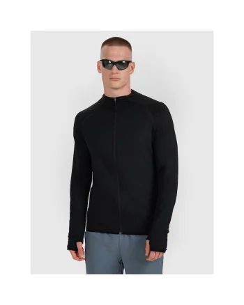 Bluza sport barbati  negru, uscare rapida, poliester