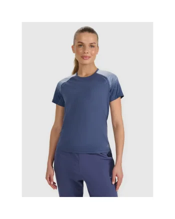 Tricou sport dama  antrenament, albastru, poliester