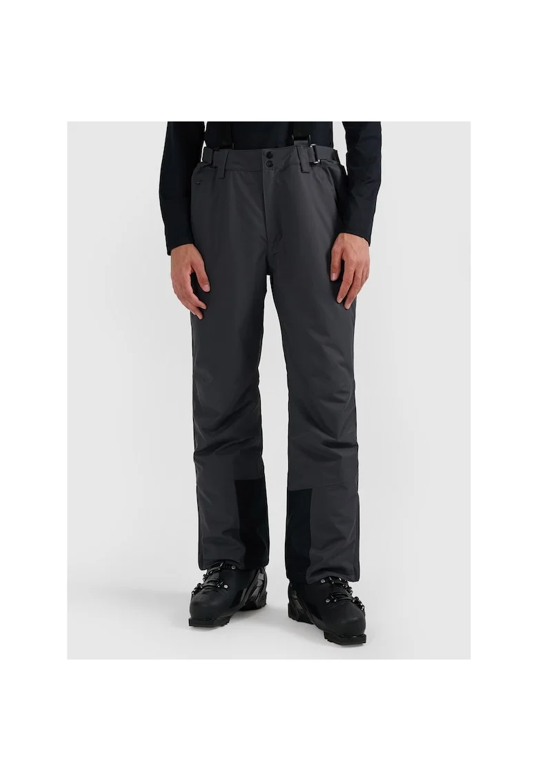 Pantaloni barbati,  poliester, gri, Gri inchis