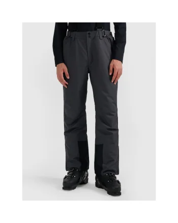 Pantaloni barbati,  poliester, gri, Gri inchis