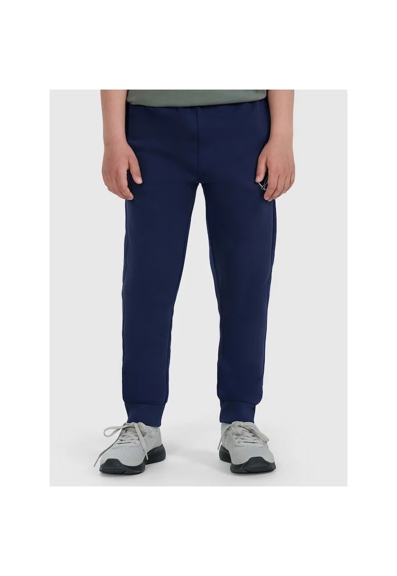 Pantaloni sport baieti  bumbac/poliester, bleumarin