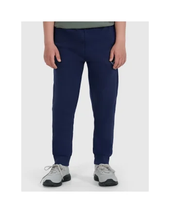 Pantaloni sport baieti  bumbac/poliester, bleumarin