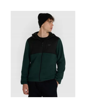 Hanorac sport barbati,  regular, verde, poliester