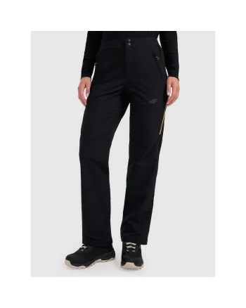 Pantaloni trekking negru poliester, Negru
