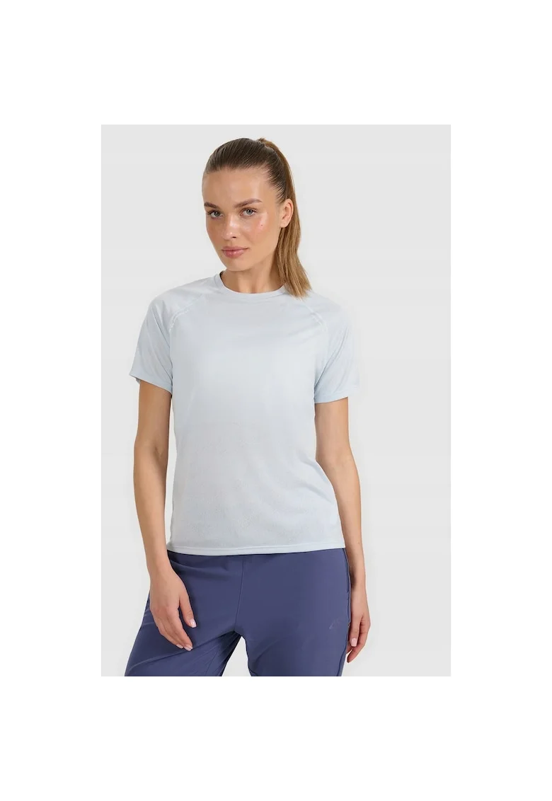 Tricou sport dama  alergare, uscare rapida, albastru, poliester