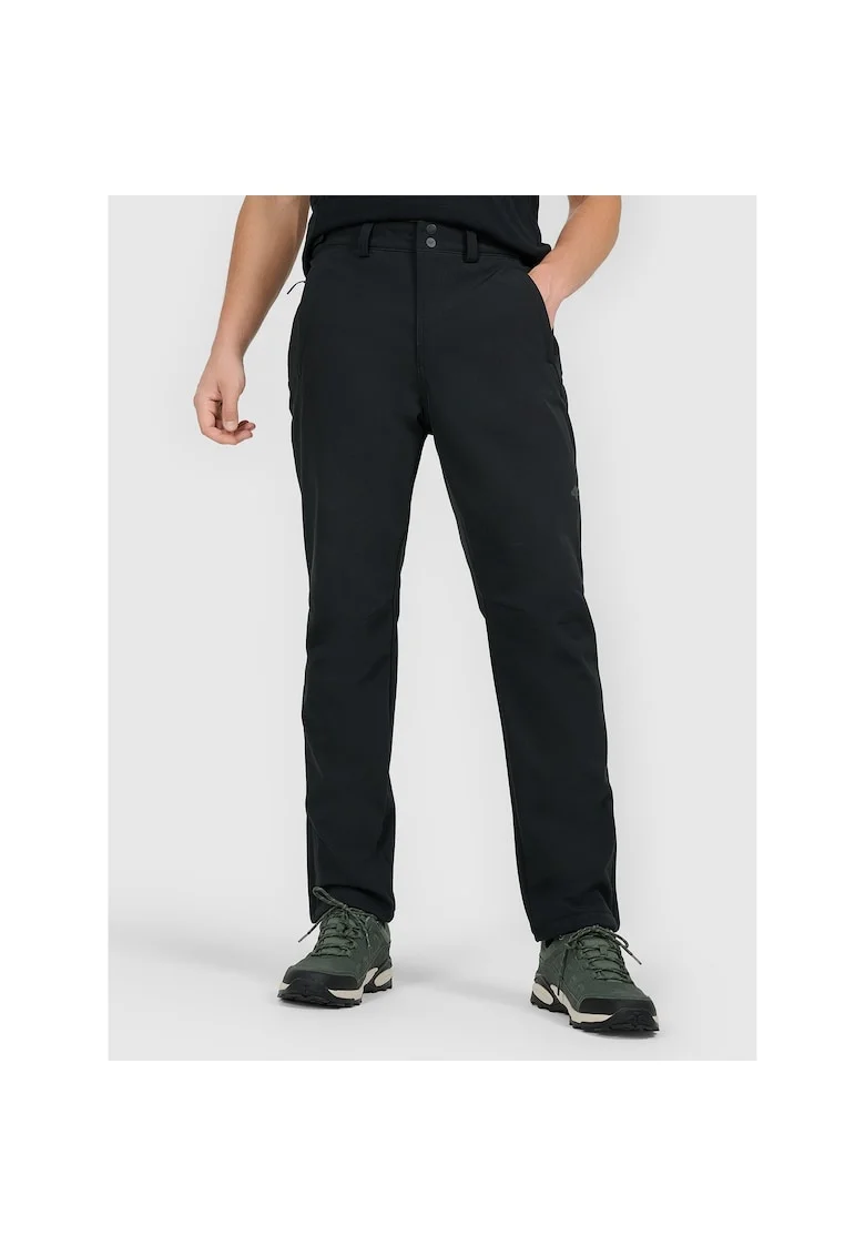 Pantaloni trekking barbati  poliester, negru