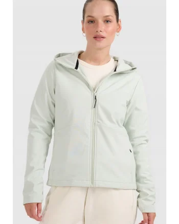 Jacheta softshell  dama, turcoaz, rezistenta la vant, membrana NeoDry 5000
