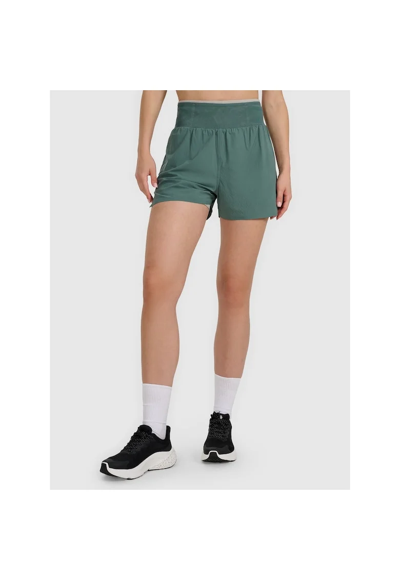 Pantaloni sport dama,  colanti, turcoaz, poliester