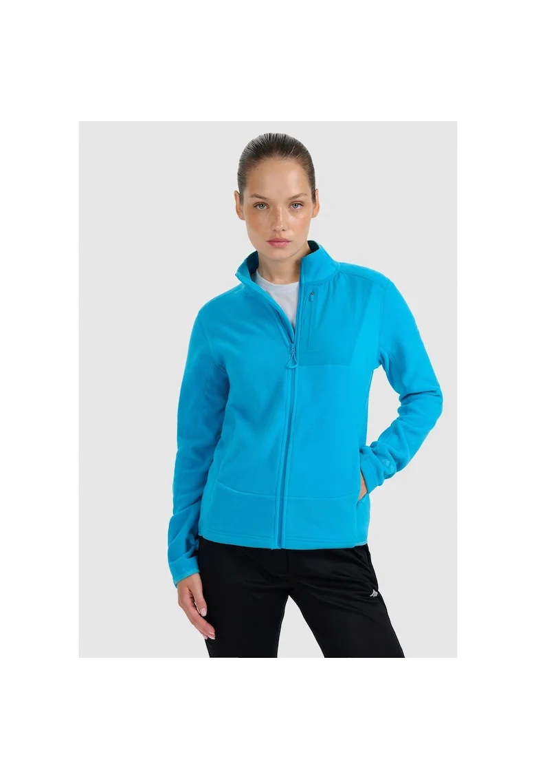 Bluza trekking dama,  poliester, turcoaz,