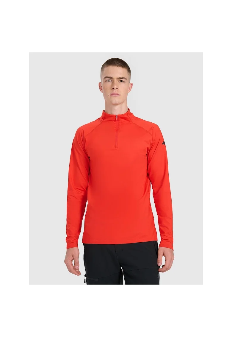 Bluza sport  lenjerie termica, rosie, tehnologie 4FWarm, barbati