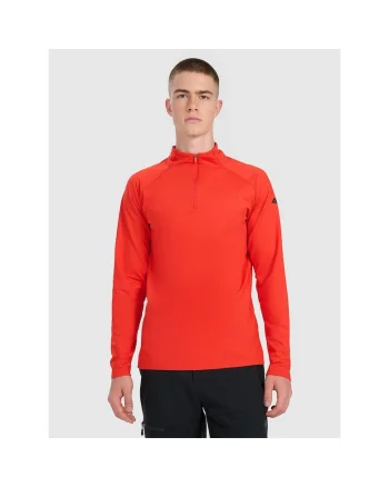 Bluza sport  lenjerie termica, rosie, tehnologie 4FWarm, barbati