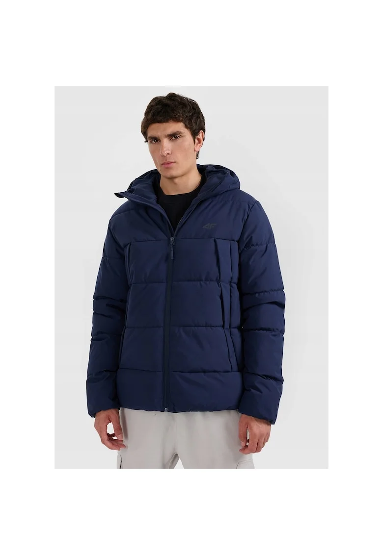 Geaca sport barbati,  poliester, bleumarin