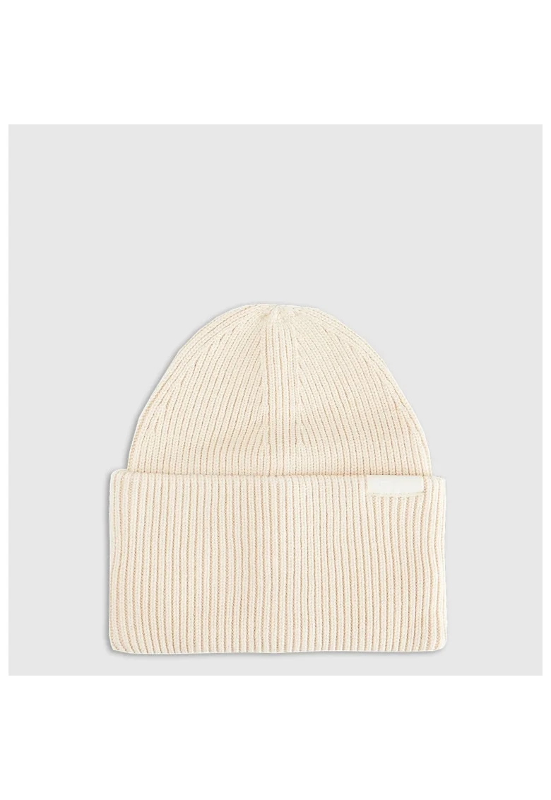 Caciula beanie unisex  bej, dimensiune universala, material din viscoza