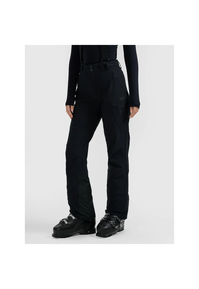 Pantaloni ski dama  negru, poliester