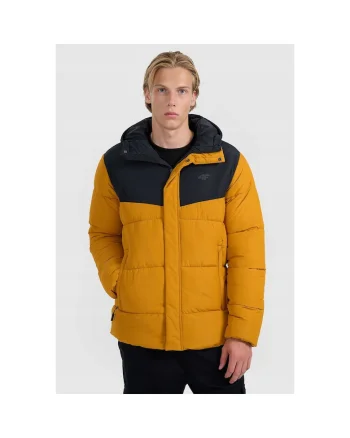 Geaca sport barbati  poliester, galben/negru