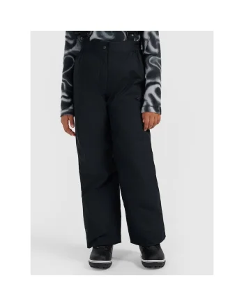 Pantaloni de ski  pentru fete, negri, NeoDry 5000, bretele reglabile, din poliester