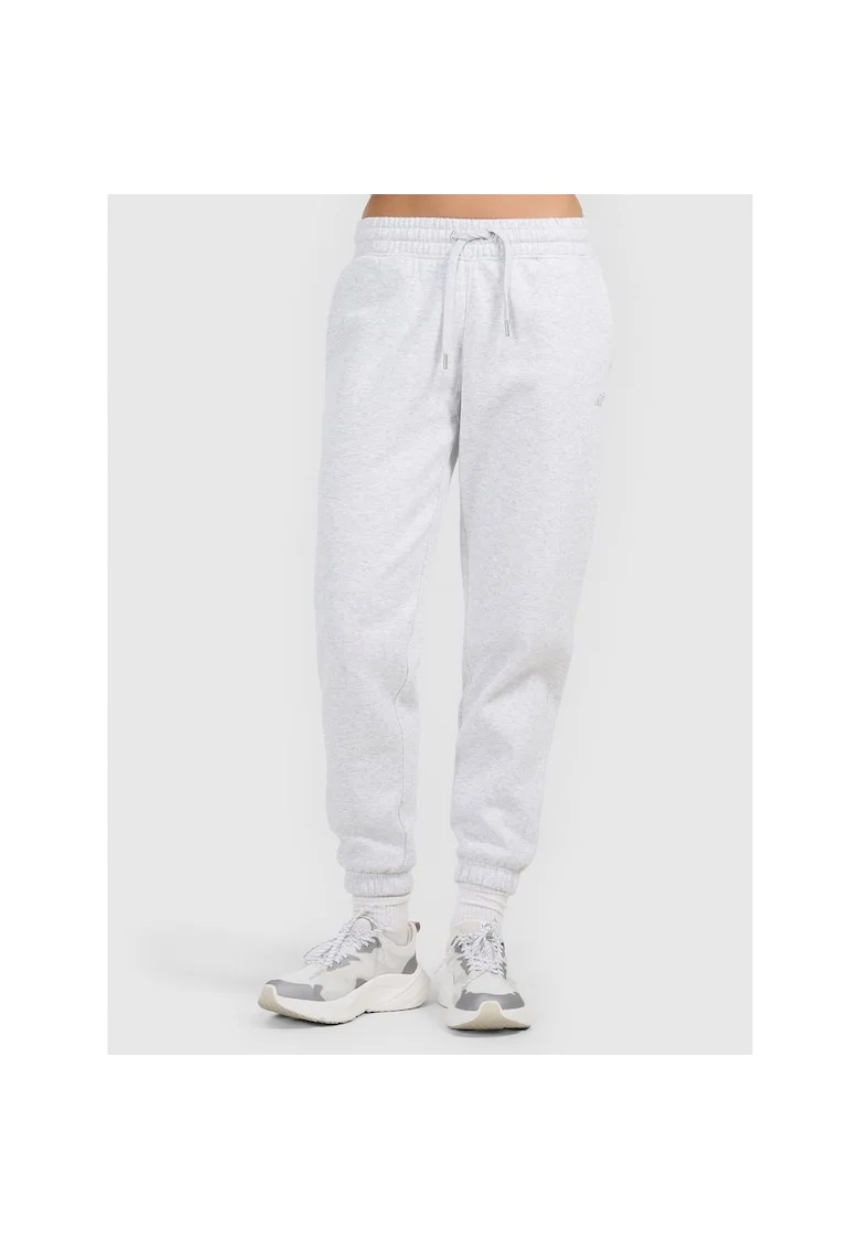 Pantaloni sport dama,  gri, bumbac
