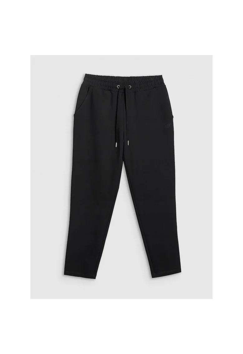 Pantaloni sport dama,  negru, din bumbac