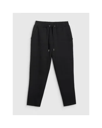 Pantaloni sport dama,  negru, din bumbac