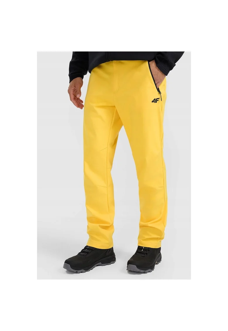 Pantaloni trekking barbati,  poliester, galben