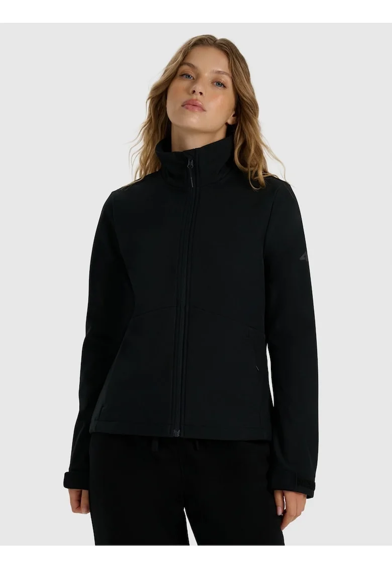 Geaca softshell dama  NeoDry 5000, rezistenta la vant, neagra, poliester