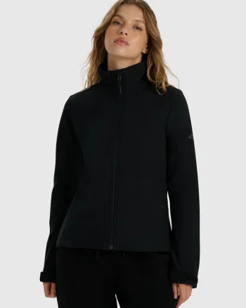 Geaca softshell dama  NeoDry 5000, rezistenta la vant, neagra, poliester