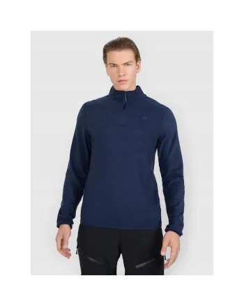 Bluza sport barbati  poliester, tehnologie 4FWarm, bleumarin, Albastru/Bleumarin