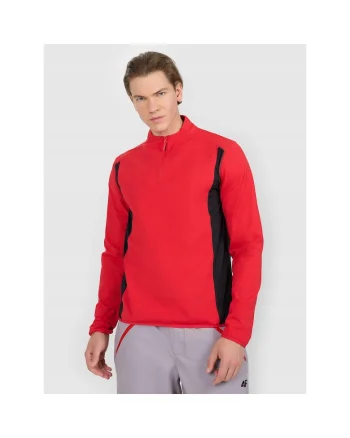 Bluza sport barbati  termica, rosu/negru, poliester, Rosu