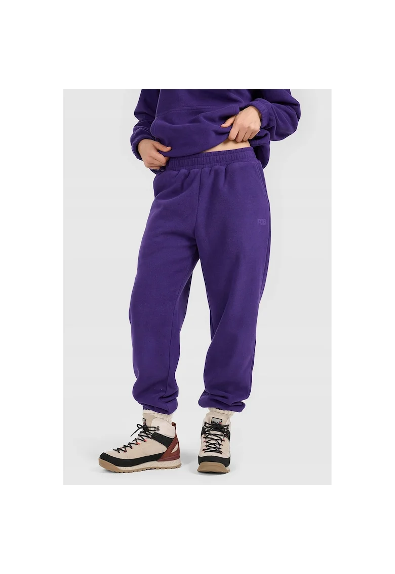 Pantaloni sport dama,  trening, fleece, mov