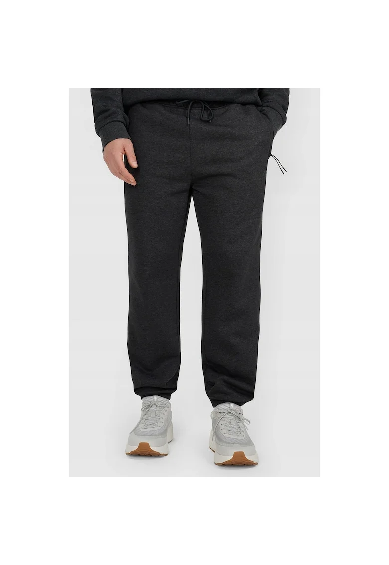 Pantaloni de sport barbati,  bumbac, gri inchis