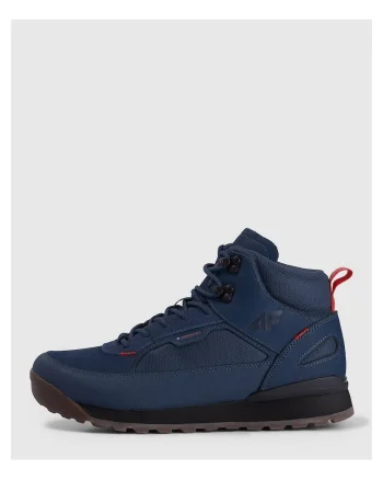 Pantofi sport barbati RAW25FWINM059-30, 4F, Bleumarin, Piele naturala