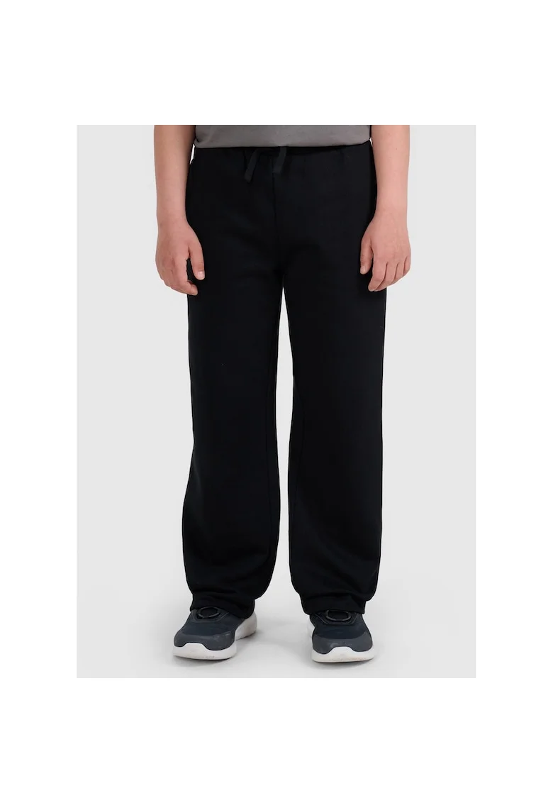Pantaloni de sport baieti,  bumbac/poliester, negri