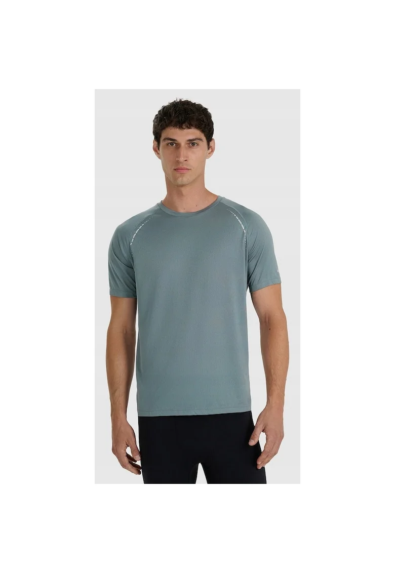 Tricou de alergare  gri, uscare rapida, material sintetic