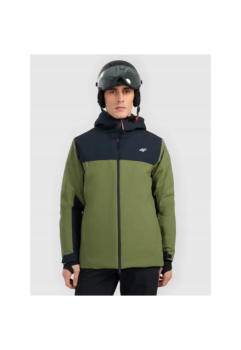 Geaca de schi barbati,  poliester, verde/negru