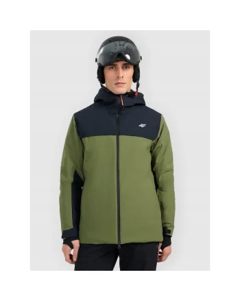 Geaca de schi barbati,  poliester, verde/negru