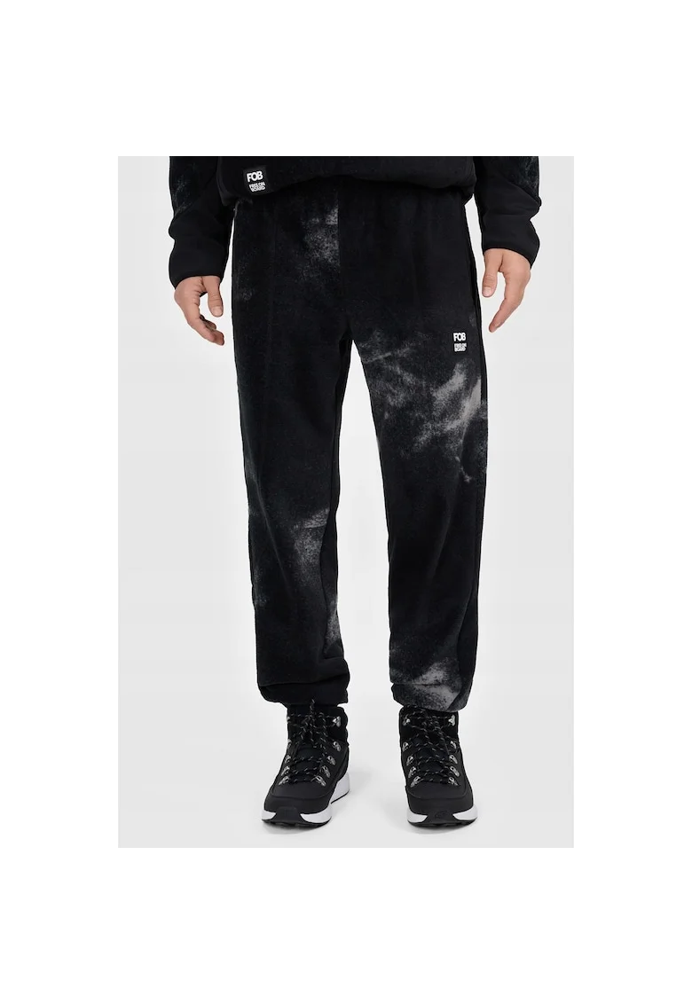 Pantaloni sport barbati,  poliester, negri