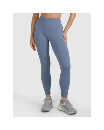 Pantaloni sport dama,  colanti de antrenament, gri, poliester,