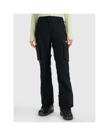 Pantaloni sport dama  de ski, negru, poliester