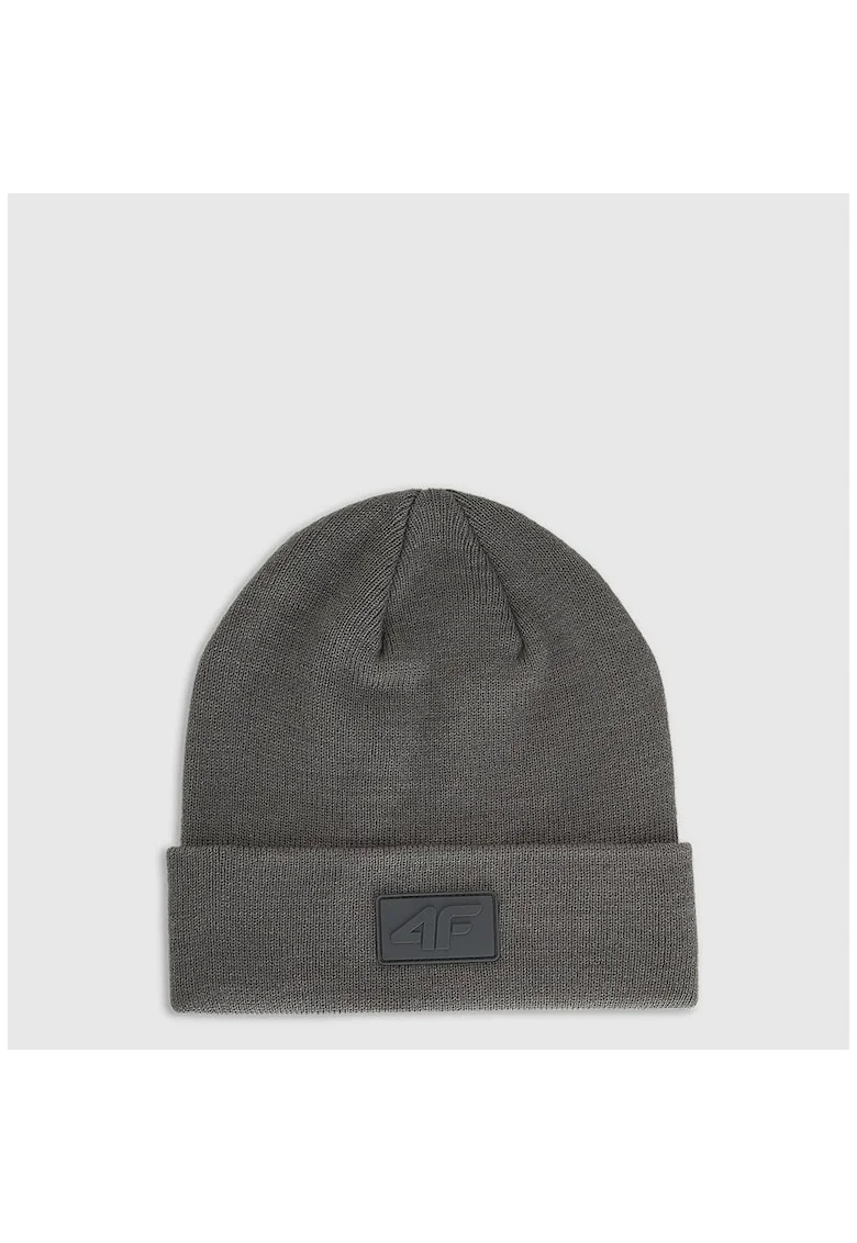 Caciula beanie unisex  gri, poliester, dimensiune universala